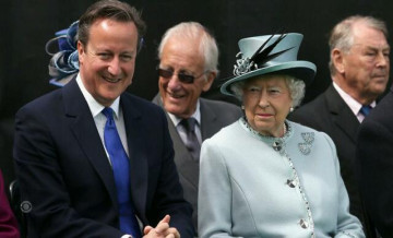 David Cameron with Ruler Charles III